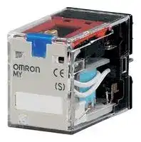 MY2IN 48DC(S): Power Relay, DPDT, 48 VDC, 5 A, MY Series, Socket, Latching