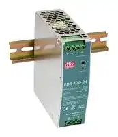 EDR-120-24: AC/DC DIN Rail Power Supply (PSU), ITE, 1 Output, 120 W, 24 VDC, 5 A