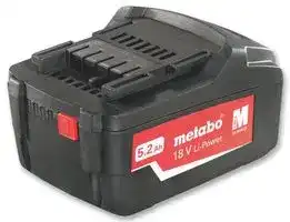 625592000: Rechargeable Battery, 18 V, Lithium, 5.2 Ah, 1