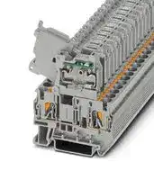 1058860: Fused Terminal Block, 2 Ways, 6 mm², Push In, 6.3 A