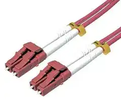 21.15.8610: Fibre Optic Cable, Multimode, 2 Fibres, LC Duplex to LC Duplex, 1 m
