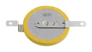 CR-2032/F2N: Battery, 3 V, 2032, Lithium Manganese Dioxide, 225 mAh, Quick Connect, 1