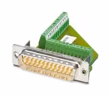 1689789: Terminal Block Interface, D Sub 25 Position Plug, Screw Terminal, 5 A, 60 V