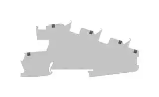 8WH6001-4EF00: DIN Rail Mount Terminal Block, 3 Ways, 26 AWG, 12 AWG, 2.5 mm², Clamp, 24 A