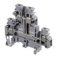 1SNA115166R1100: DIN Rail Mount Terminal Block, 4 Ways, 10 AWG, 4 mm², Screw, 32 A