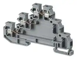 1SNA115542R1200: DIN Rail Mount Terminal Block, 4 Ways, 20 AWG, 12 AWG, 2.5 mm², Screw, 22 A