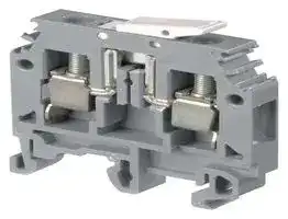 1SNA115688R2500: DIN Rail Mount Terminal Block, 2 Ways, 22 AWG, 8 AWG, 6 mm², Screw, 15 A