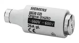 5SD8025: Fuse, Industrial / Power, SENTRON Series, 25 A, 600 V, 28mm x 70mm, 1.1" x 2.76"