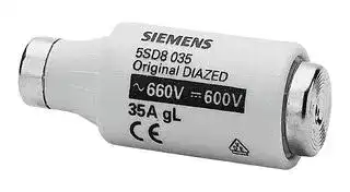 5SD8035: Fuse, Industrial / Power, SENTRON Series, 35 A, 600 V, 28mm x 70mm, 1.1" x 2.76"