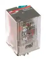 1SVR405621R1100: Power Relay, DPDT, 24 VDC, 10 A, CR-U Series, Socket, Non Latching