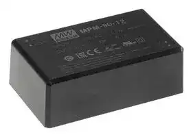 MPM-90-12: AC/DC PCB Mount Power Supply (PSU), 113 to 370VDC, ITE & Medical, 1 Output, 80.4 W, 12 VDC, 6.7 A