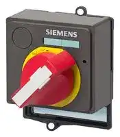 3VL9800-3HC00: Rotary Operator, Emergency-Off, Red/Yellow, Front Mount, for VL1250/VL1600 Series Circuit Breaker