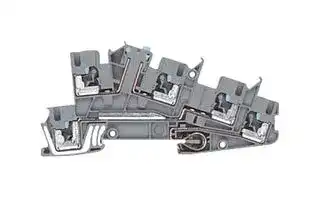 8WH6001-4GF00: DIN Rail Mount Terminal Block, 3 Ways, 26 AWG, 12 AWG, 2.5 mm², Clamp, 24 A