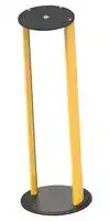 SLC-FMC2-DM-100: Floor Support Column, w/Deflecting Mirror, Safety Light Curtain, 1m, SLC Series