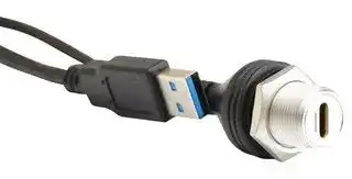 MP011935: USB Cable, C2 Cable Type C Jack to Type A Plug, 3 m, 9.8 ft, USB 3.0, 3.1, Black