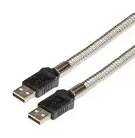 CSMUAA-MT-1M: USB Cable, Type A Plug to Type A Plug, 1 m, 3.3 ft, USB 2.0, Black