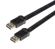 CSMUAA-PL-05M: USB Cable, Type A Plug to Type A Plug, 500 mm, 19.7 ft, USB 2.0, Black