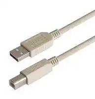 CSMUAB-05M: USB Cable, Type A Plug to Type B Plug, 500 mm, 19.7 ", USB 2.0, Light Grey