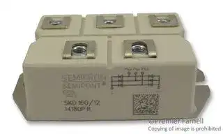 SKD 160/12: Bridge Rectifier, Three Phase, 1.2 kV, 205 A, Module, 5 Pins, 1.65 V