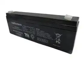 MP12-2.2: Rechargeable Battery, 12 V, Lead Acid, 2.2 Ah, Quick Connect, 1