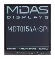 MDTR0154A-SPI: TFT LCD, 1.54 ", 200 x 200 Pixels, Square, Mono, 2.8V