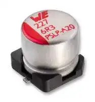 875105244013: Polymer Aluminium Electrolytic Capacitor, 220 µF, 10 V, Radial Can - SMD, 0.03 ohm