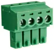 CTBP92HE/4: Pluggable Terminal Block, 3.81 mm, 4 Ways, 28 AWG, 16 AWG, 1 mm², Clamp