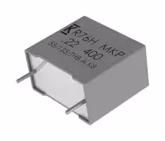 R76UI156050H4J: Power Film Capacitor, Double Metallized PP, Radial Box - 2 Pin, 5600 pF, ± 5%, High Frequency