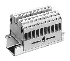 8WA1011-0DG21: DIN Rail Mount Terminal Block, 20 Ways, 4 mm², Screw, 32 A