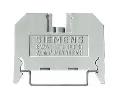 8WA1011-1BF21: DIN Rail Mount Terminal Block, 2 Ways, 2.5 mm², Screw, 24 A
