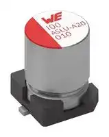 865090749001: SMD Aluminium Electrolytic Capacitor, Radial Can - SMD, 22 µF, 63 V, 2000 hours @ 85°C, Polar