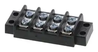 38780-0104: Panel Mount Barrier Terminal Block, 2 Row, 4 Ways, 22 AWG, 14 AWG, 11.11 mm, 15 A