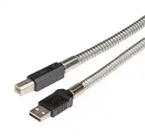 CSMUAB-MT-05M: USB Cable, Type A Plug to Type B Plug, 500 mm, 19.7 ft, USB 2.0, Black