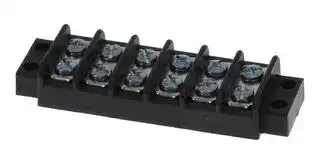 38780-0106: Panel Mount Barrier Terminal Block, 2 Row, 6 Ways, 22 AWG, 14 AWG, 11.11 mm, 15 A