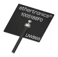 1005188F0-AA70L0025: RF Antenna, 6 to 8.5 GHz, UWB/M2M, 5.2 dBi, 50 ohm, Adhesive/MHF Connector