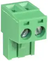 CTB9202/2: Pluggable Terminal Block, 5 mm, 2 Ways, 24 AWG, 12 AWG, 3.3 mm², Screw