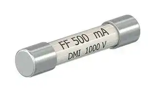 69.0012: Fuse, Cartridge, 500 mA, 1 kV, 6.3mm x 32mm, 1/4" x 1-1/4"