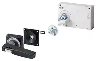 NZM4-XTVDV-NA: Rotary Handle, Door Coupling, Lockable, Black, Size 4, NZM4 Series Molded Case Circuit Breakers