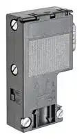 6ES7972-0BA12-0XA0: Connection Plug, Terminating Resistor, Isolating Function, Plastic, 15.8 mm x 35.6 mm x 64 mm