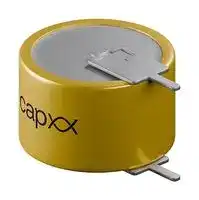 GF15R51105P224H: Supercapacitor, Single Cell, 0.22 F, 5.5 V, Radial Leaded, -20%, +80%, 10 mm, 1000 hours @ 70°C