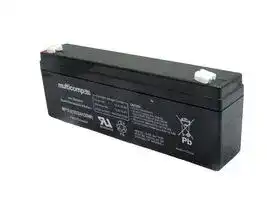 MP12-2: Rechargeable Battery, 12 V, Lead Acid, 2 Ah, Quick Connect, 1