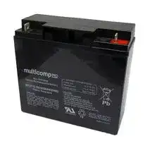 MPUF12-20: Rechargeable Battery, 12 V, Lead Acid, 20 Ah, Bolt, 1