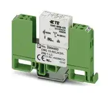 2964403: Power Relay, SPST-NO, 230 VAC/VDC, 6 A, EMG Series, DIN Rail, Non Latching