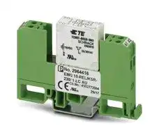 2964416: Power Relay, SPST-NO, 230 VAC/VDC, 500 mA, EMG Series, DIN Rail, Non Latching