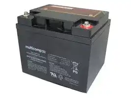 MPUF12-40: Rechargeable Battery, 12 V, Lead Acid, 40 Ah, Bolt, 1
