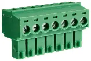 CTBP92HE/7: Pluggable Terminal Block, 3.81 mm, 7 Ways, 28 AWG, 16 AWG, 1 mm², Clamp
