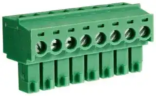 CTBP92HE/8: Pluggable Terminal Block, 3.81 mm, 8 Ways, 28 AWG, 16 AWG, 1 mm², Clamp