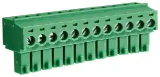 CTBP92HE/12: Pluggable Terminal Block, 3.81 mm, 12 Ways, 28 AWG, 16 AWG, 1 mm², Clamp