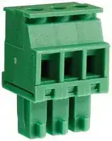 CTBP92VE/3S: Pluggable Terminal Block, 3.81 mm, 3 Ways, 28 AWG, 16 AWG, 1 mm², Clamp