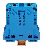 285-154: DIN Rail Mount Terminal Block, 2 Ways, 8 AWG, 0 AWG, 50 mm², Push In, 150 A